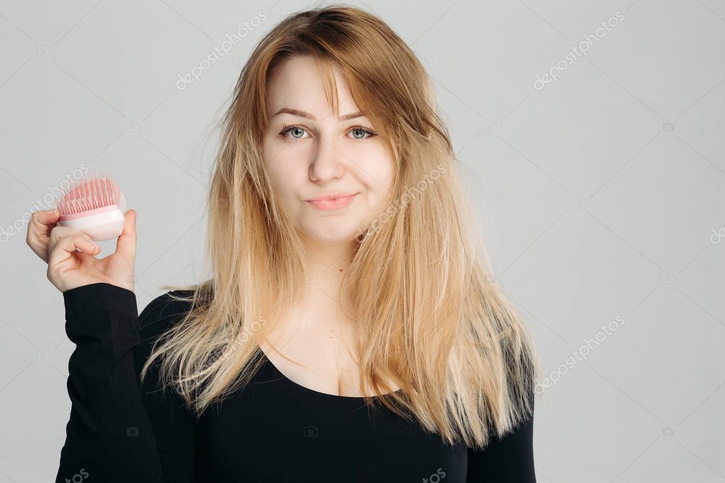 Messy screaming blonde cute
