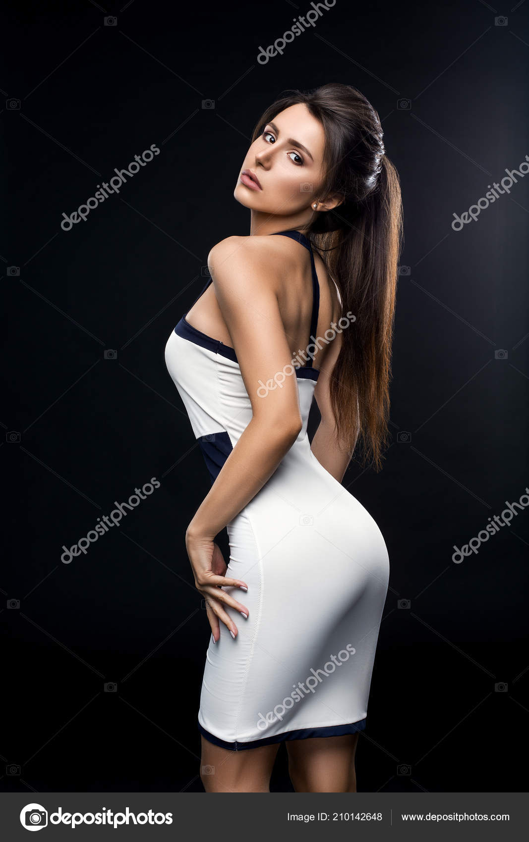 Sexy black hair girls back pictu photo 53