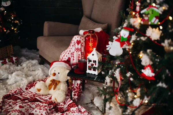 Primo piano del concetto di Natale decorato di Natale e Capodanno . — Foto Stock