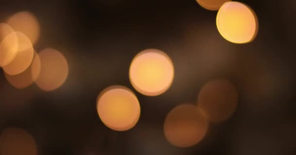 Abstrakte Verschwommene Weihnachtsbeleuchtung Bokeh Hintergrund — Stockvideo