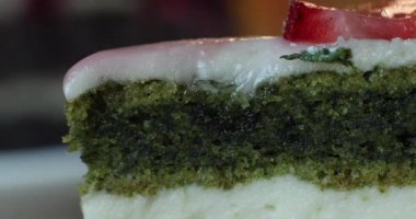 Böğürtlen ile lezzetli kek seçici odak