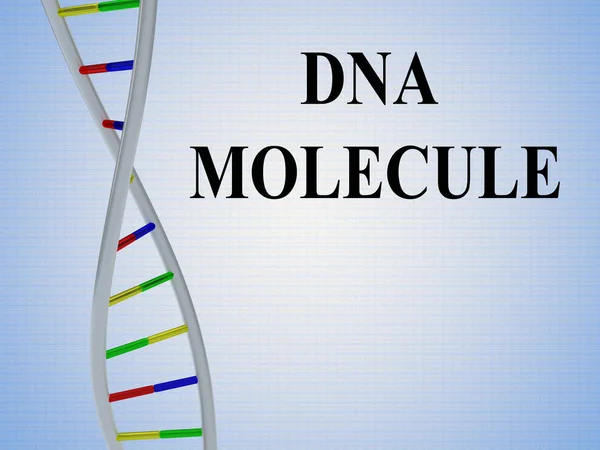 Ілюстрація Сценарію Днк Molecule Подвійною Спіральною Моделлю Ізольована Блідо Блакитному — стокове фото