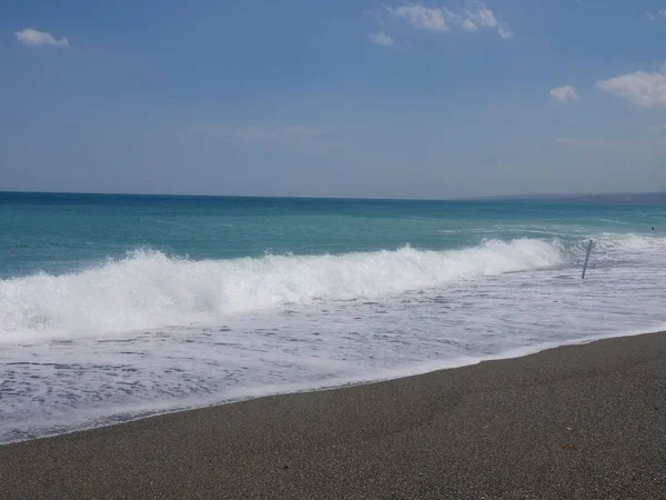 Playa Más Hermosa Sicilia Italia Con Agua Color Turquesa — Foto de Stock