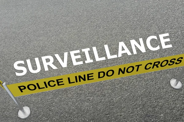 Illustration Surveillance Title Ground Police Arena — Stock Photo, Image