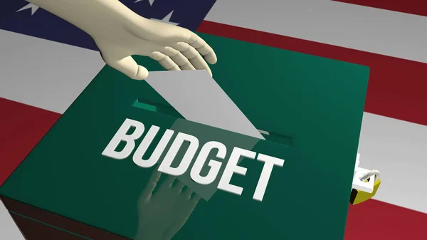 Vote Budget Concept Illustration — Stock Photo, Image