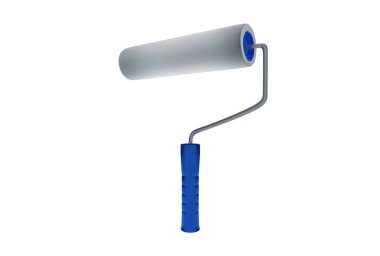 Boya silindiri mavi saplı