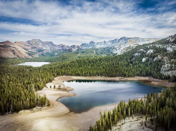 Dramatic HDR scenic view of Horseshoe lake part of Mammoth lakes