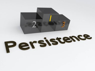 Sebat başlık bir podyum ile 3D resmi arka plan olarak