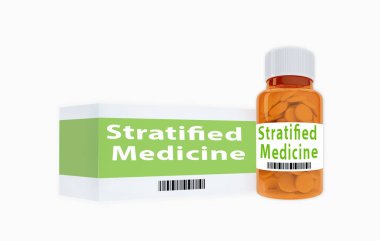 Tabakalı tıp başlığında beyaz izole hapı şişe, 3D çizimi.