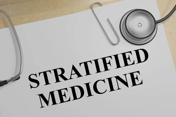 Ilustración Medicina Estratificada Documento Médico — Foto de Stock
