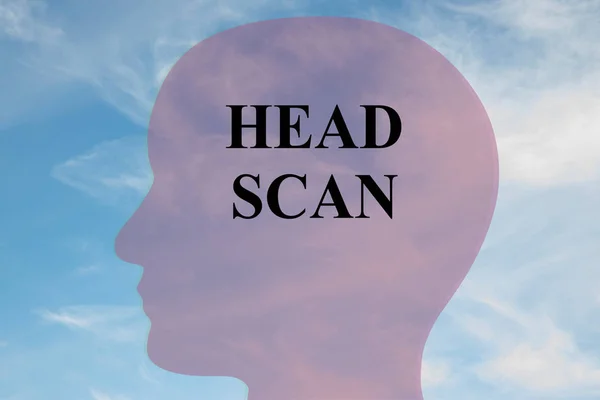 Concetto Head Scan — Foto Stock