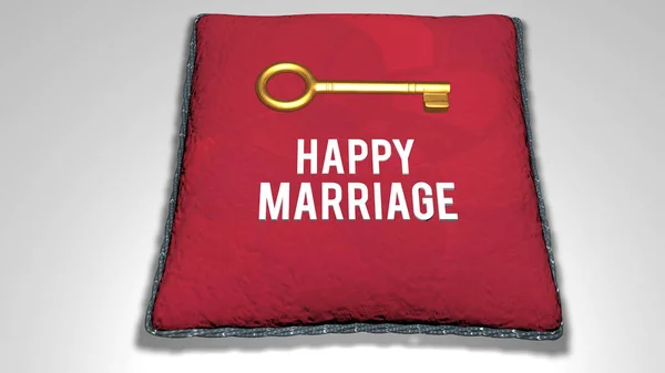 Animação conceito de casamento feliz — Fotografia de Stock