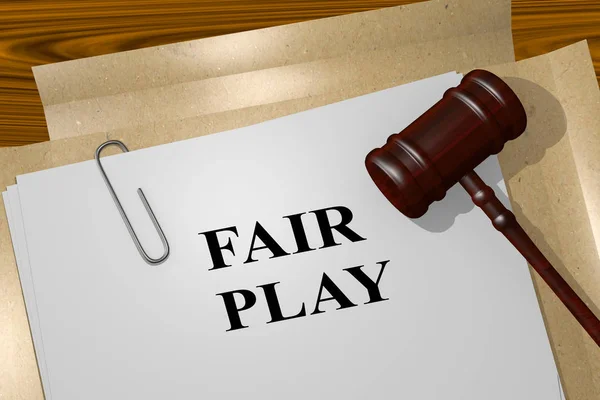 Koncepcja Fair Play — Zdjęcie stockowe