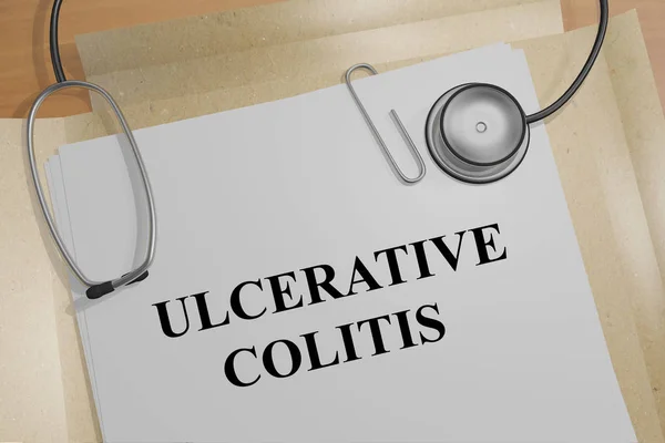 Концепция ULCERATIVE COLITIS — стоковое фото