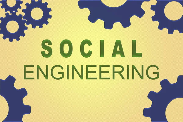 Concepto de ingeniería social — Foto de Stock