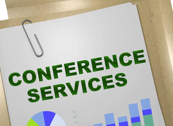 Konzept für Konferenzdienste — Stockfoto