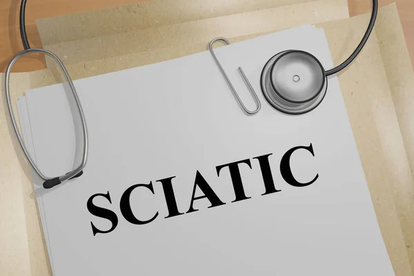 SCIATIC - медицинская концепция — стоковое фото