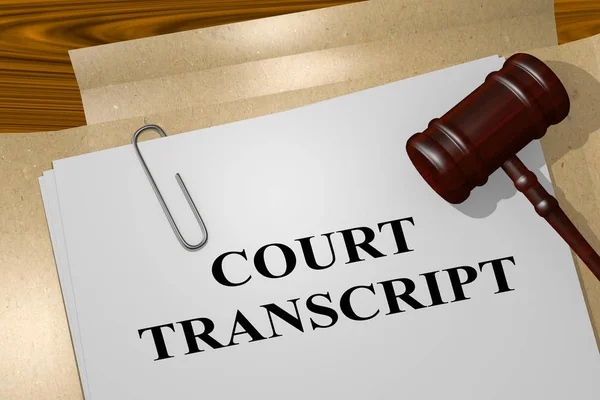 Concept de transcription judiciaire — Photo