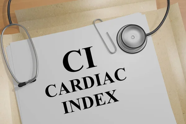 Kardiológiai index (CI) koncepció — Stock Fotó