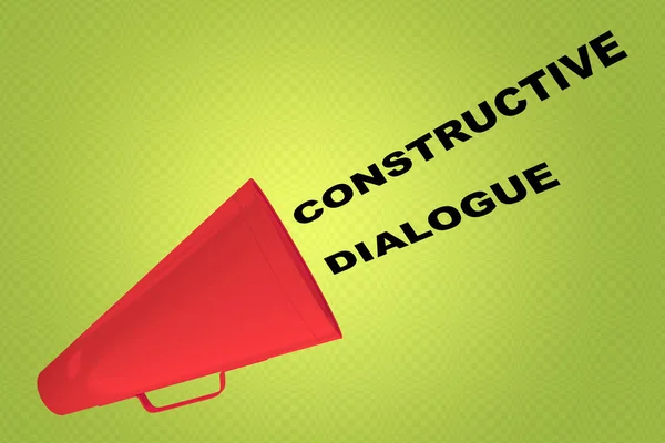 CONSTRUCTIVE DIALOGUE concept — Stock Photo, Image