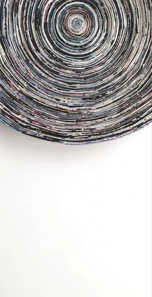 コピースペースを持つ丸みを帯びた形状の抽象芸術 — ストック写真