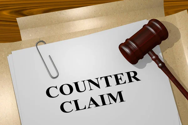 COUNTER CLAIM concept — Stock Photo, Image