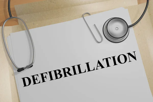 Defibrilace-koncepce zdravotnictví — Stock fotografie