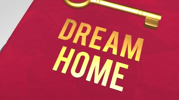 Key to dream home concept shot — Vídeo de stock