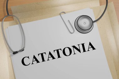 CATATONIA - medical concept clipart