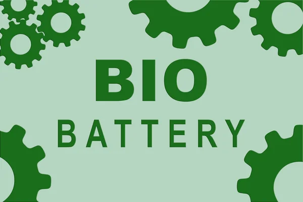 Концепция BIO BATTERY — стоковое фото