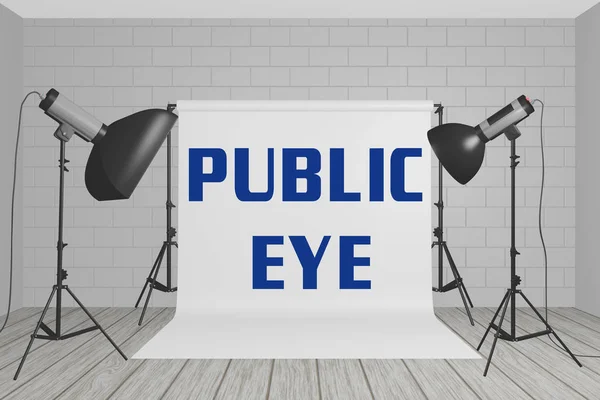 PUBLIC EYE concept — Stock Photo, Image