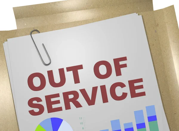 Concepto OUT OF SERVICE —  Fotos de Stock