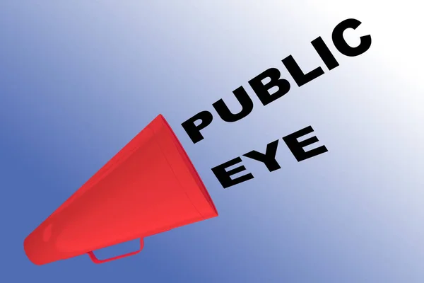 Koncepcja publicznego oka — Zdjęcie stockowe