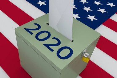 usa 2020 seçim konsepti