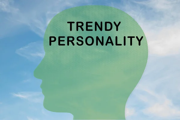 TRENDY PERSONALITY concept — Stock Photo, Image