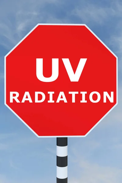 紫外线辐射概念 — 图库照片