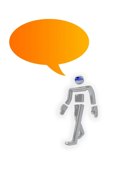 3D Illustration Of Chatbot Icon — Stock Photo, Image