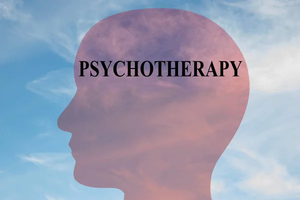 PSYCHOTHERAPY - ментальна концепція — стокове фото