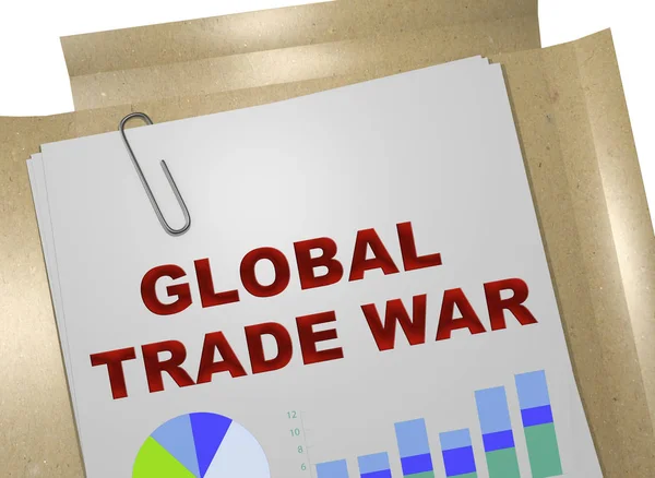 GLOBAL TRADE WAR concept