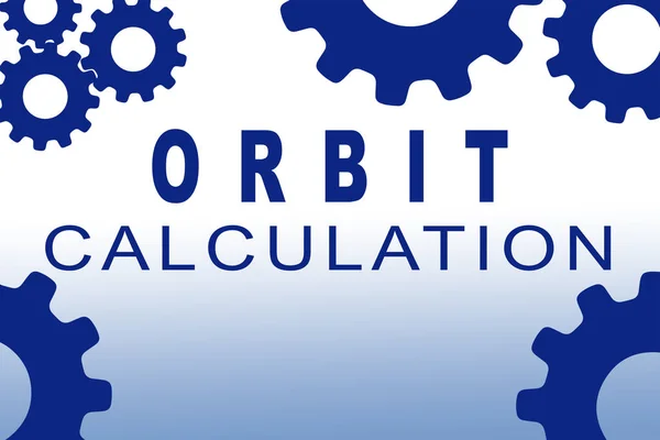 Orbit calculatie concept — Stockfoto