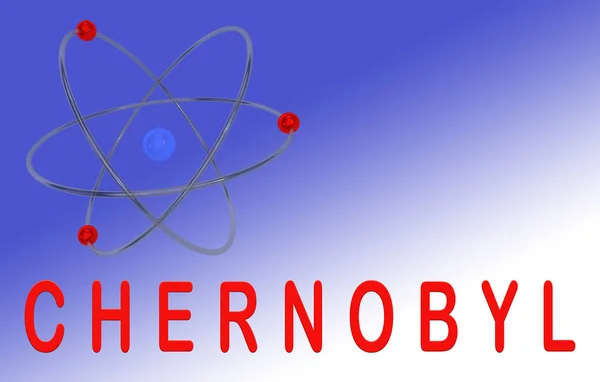 Tjernobyl-kärnkrafts koncept — Stockfoto