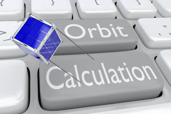 Orbit calculatie concept — Stockfoto