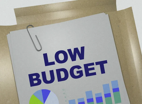 Концепция низкого бюджета — стоковое фото