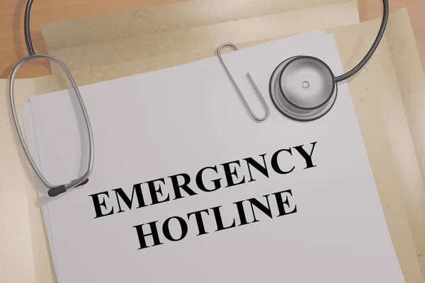 Concepto HOTLINE DE EMERGENCIA — Foto de Stock