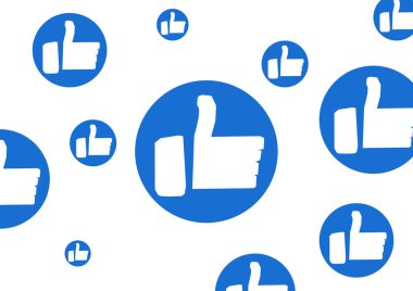 Beyaz üzerinde yalıtılmış simgeler gibi birçok Thumbs up