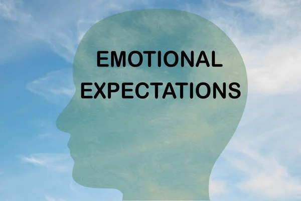 Koncepce emočního očekávání — Stock fotografie