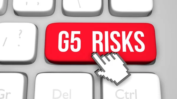 G5 Risico 's van cellulaire technologie — Stockfoto