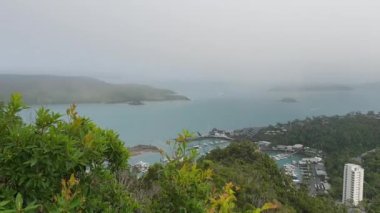 Hamilton Adası manzaralı panoramik görüntü