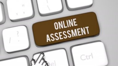 Çevrimiçi Değerlendirme İçerik klavye tuş animasyon çekimi