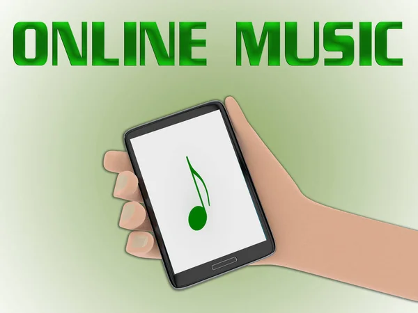 Online müzik konsepti — Stok fotoğraf